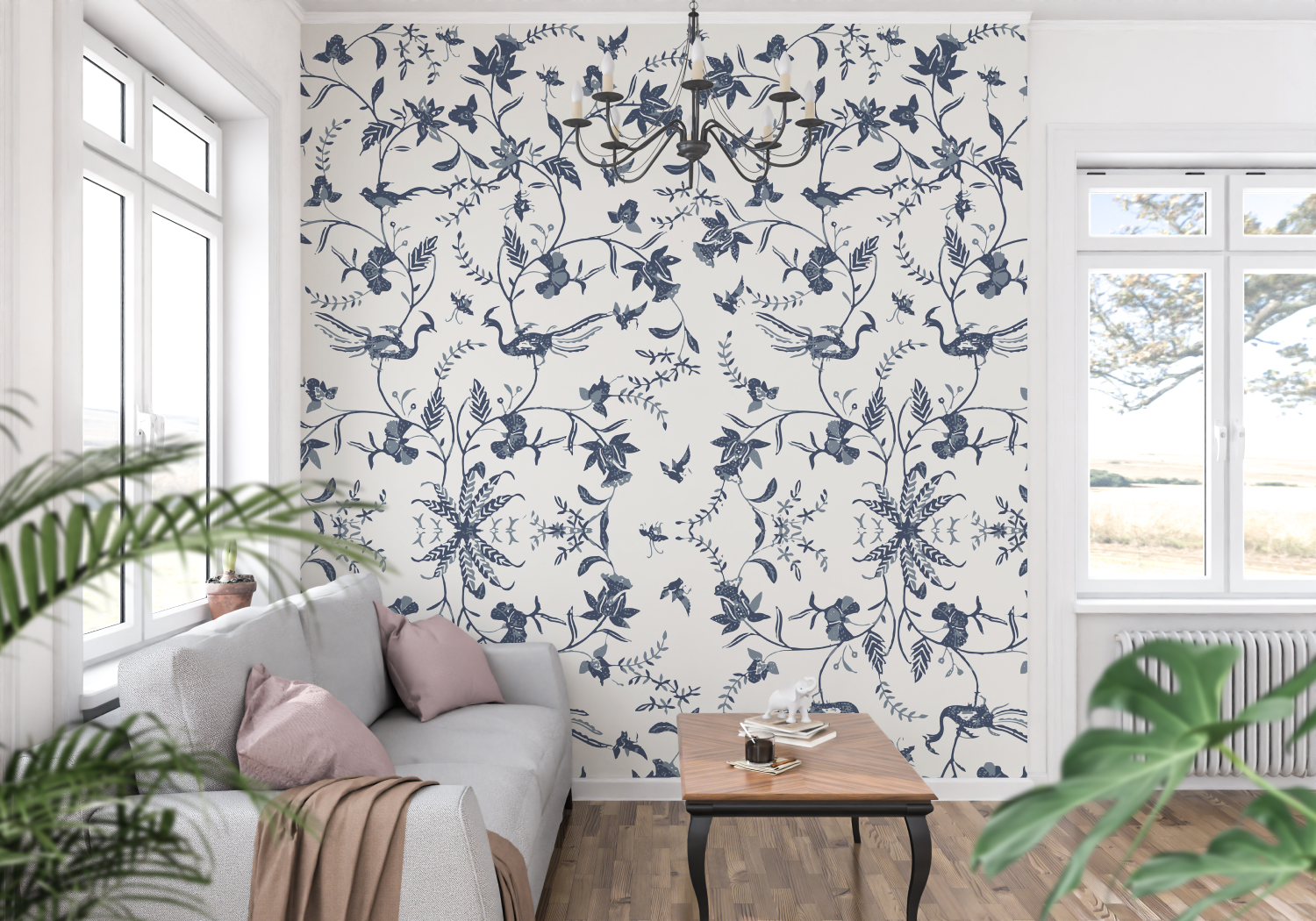 Papier Peint Jouy - panoramique-mur