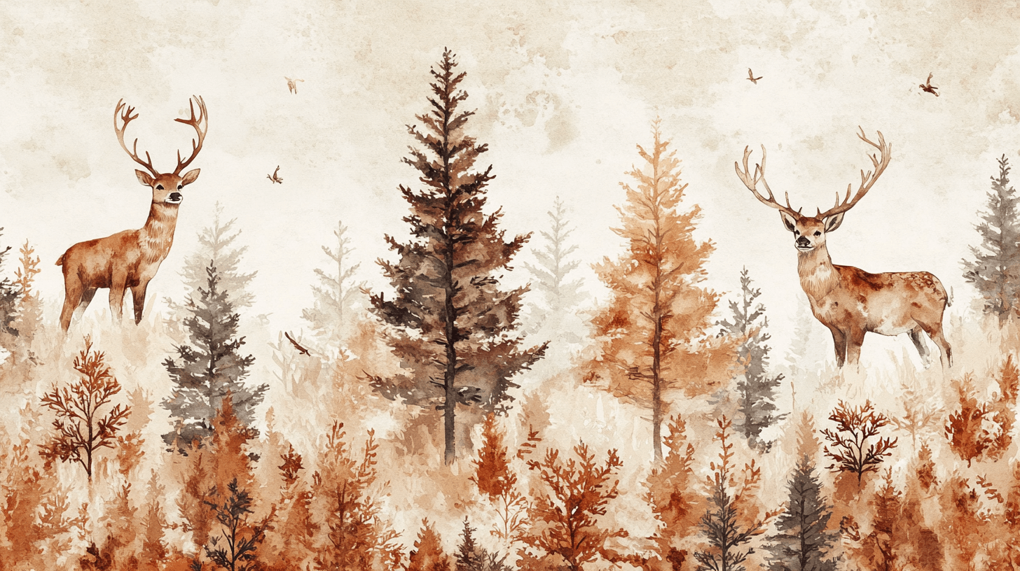 Papier Peint Forêt Sauvage