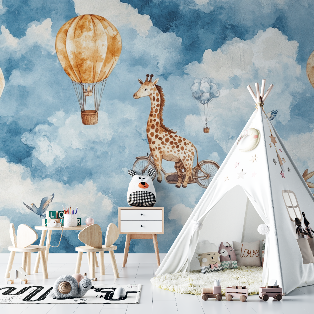 Papier peint road the sky chambre bebe