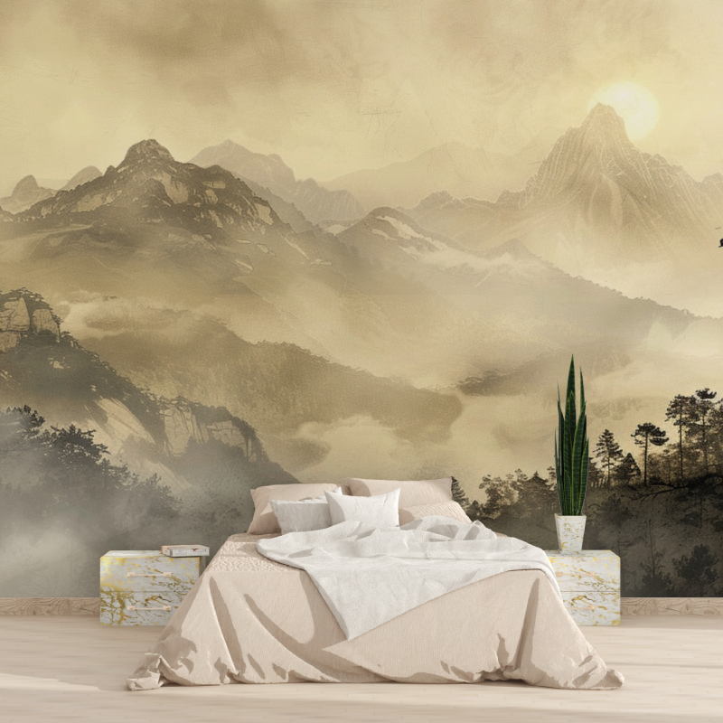 Papier peint panoramique deco zen tapisserie 2025