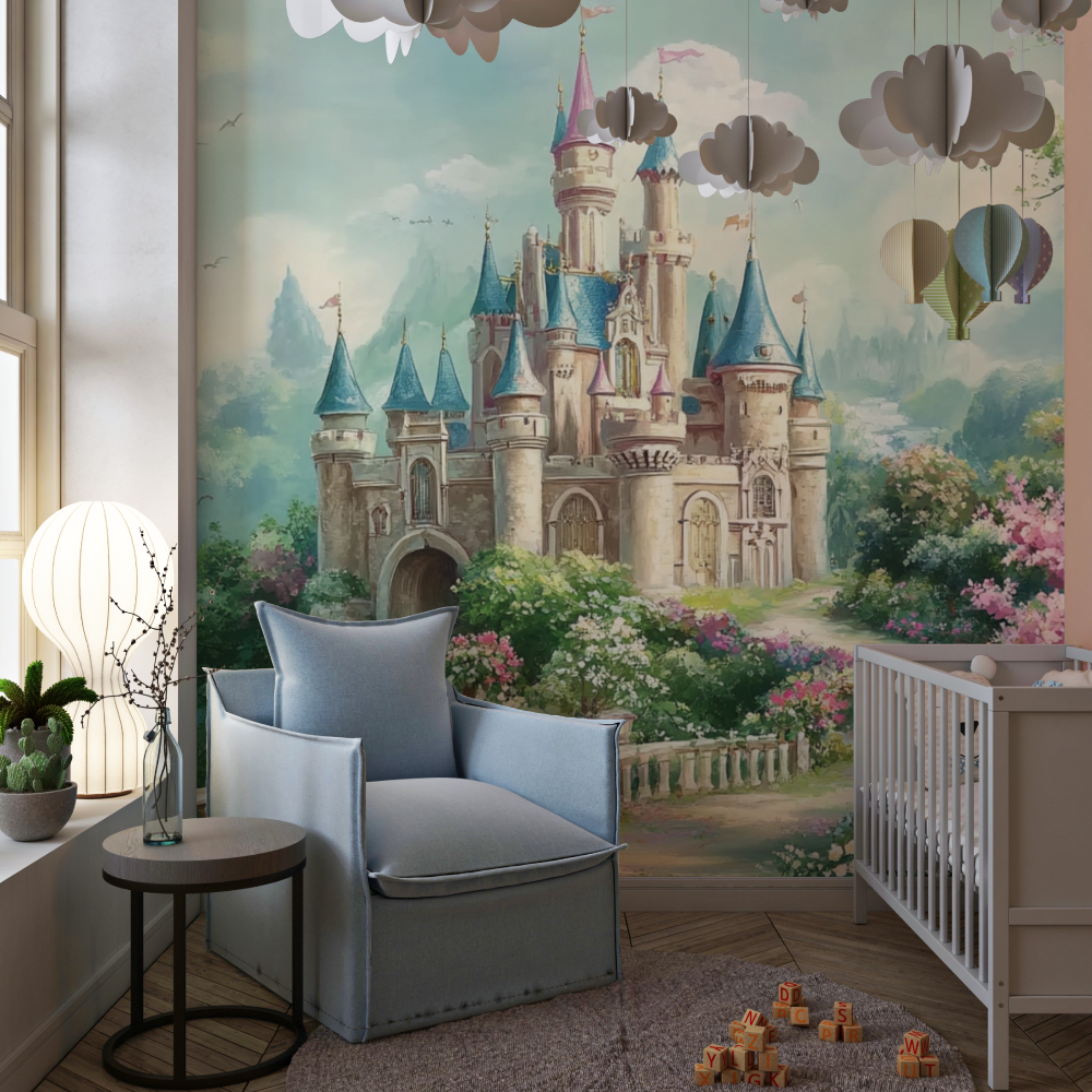 Papier peint princesse disney magique chambre de fille