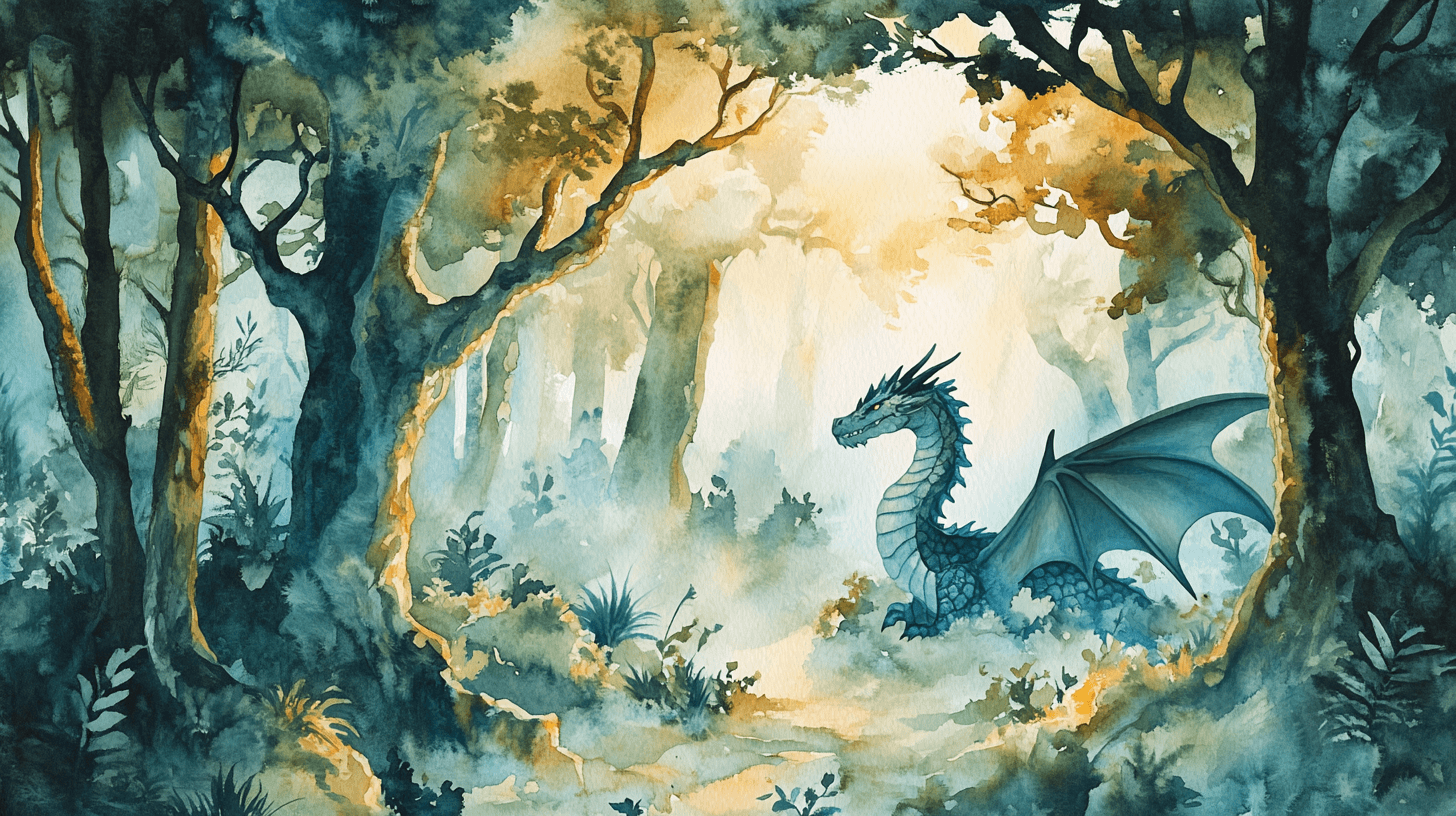 Papier Peint Animaux La Forêt Du Dragon
