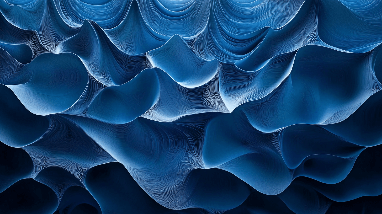 Papier Peint Effet Néon Bleu