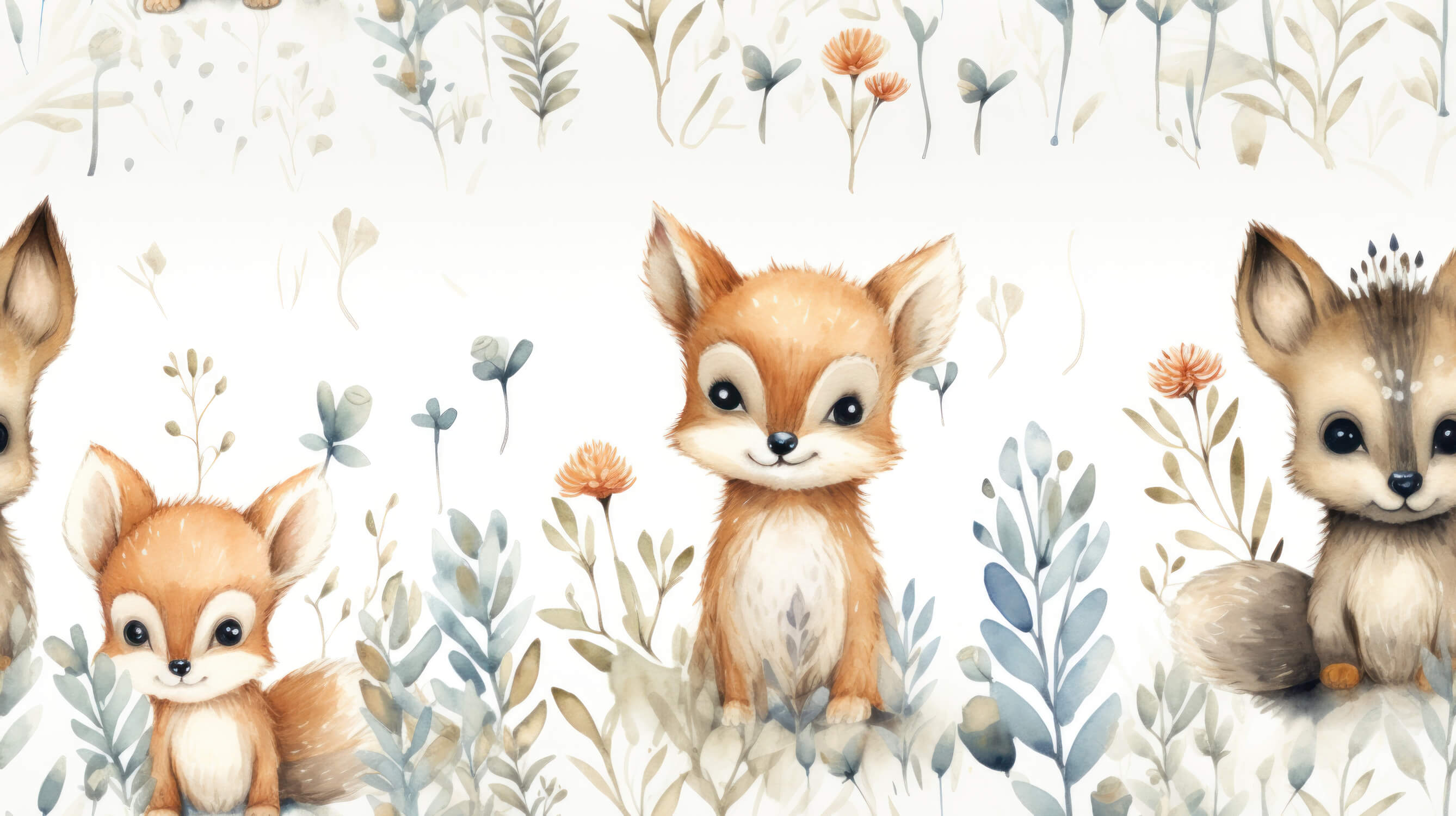 Papier Peint Renard Bohème