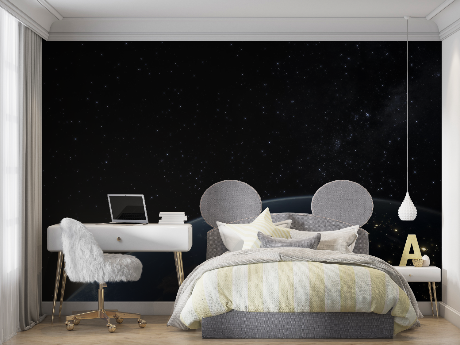 Papier peint avec l espace mur chambre panoramique