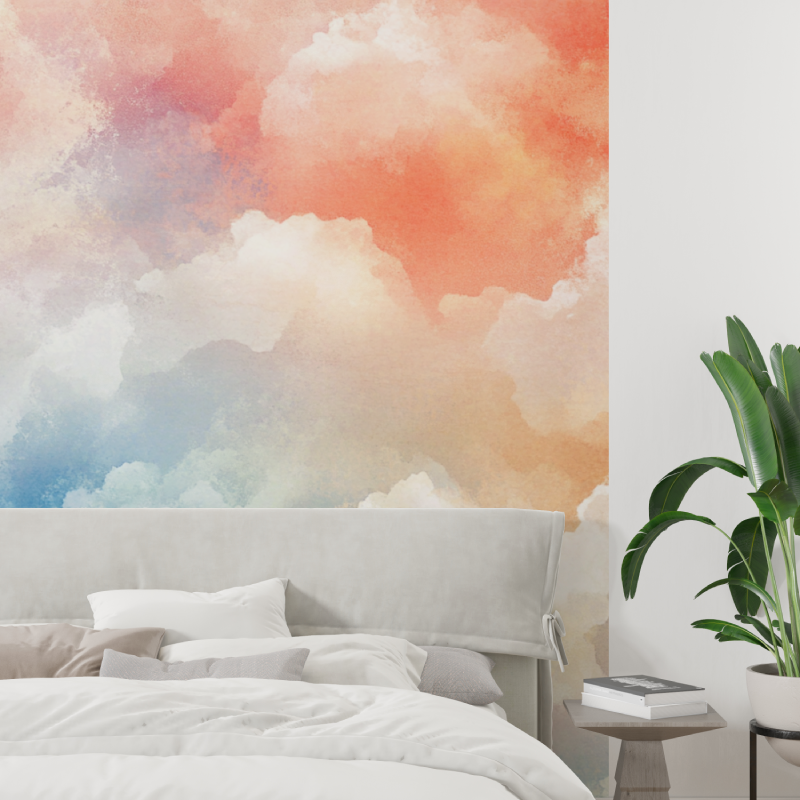 Papier peint aquarelle horizons...ttants tapisserie tendance