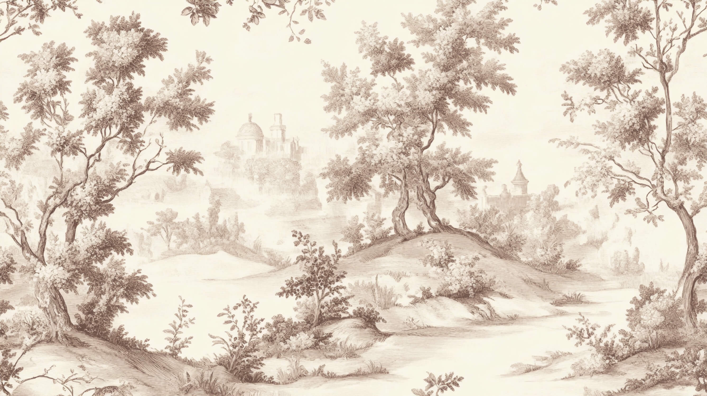 Papier Peint Toile De Jouy Flou