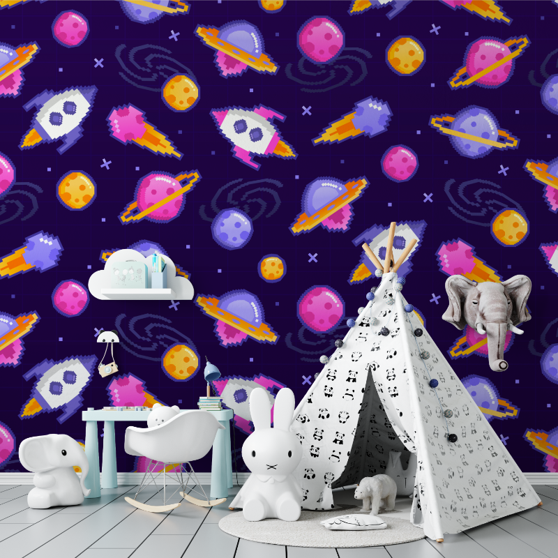 Papier peint mural espace tapisserie murs