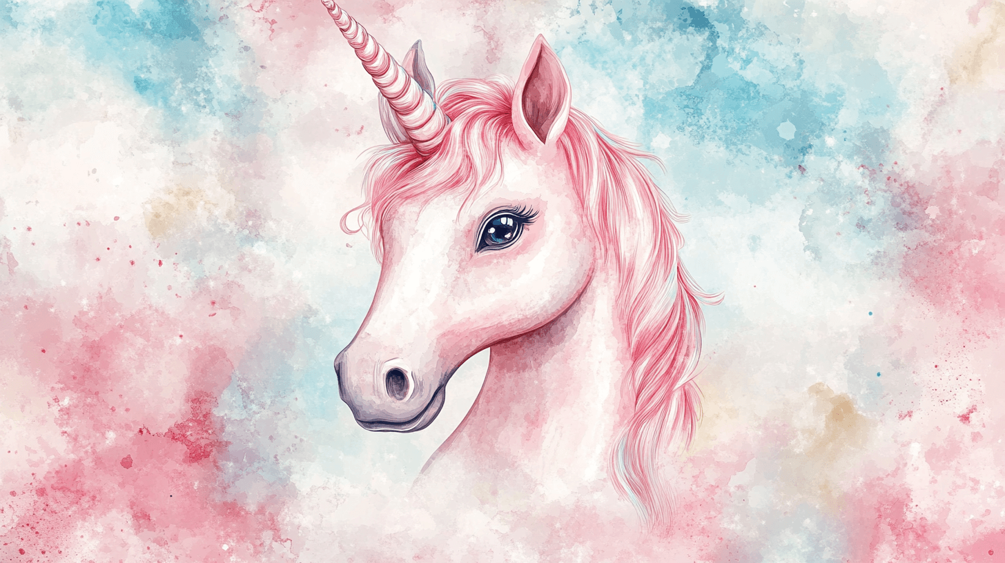 Papier Peint Licorne 3D Elégance 3D