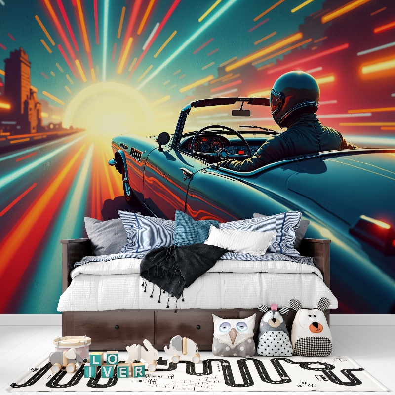 Papier peint poster mural voiture tapisserie pour ado