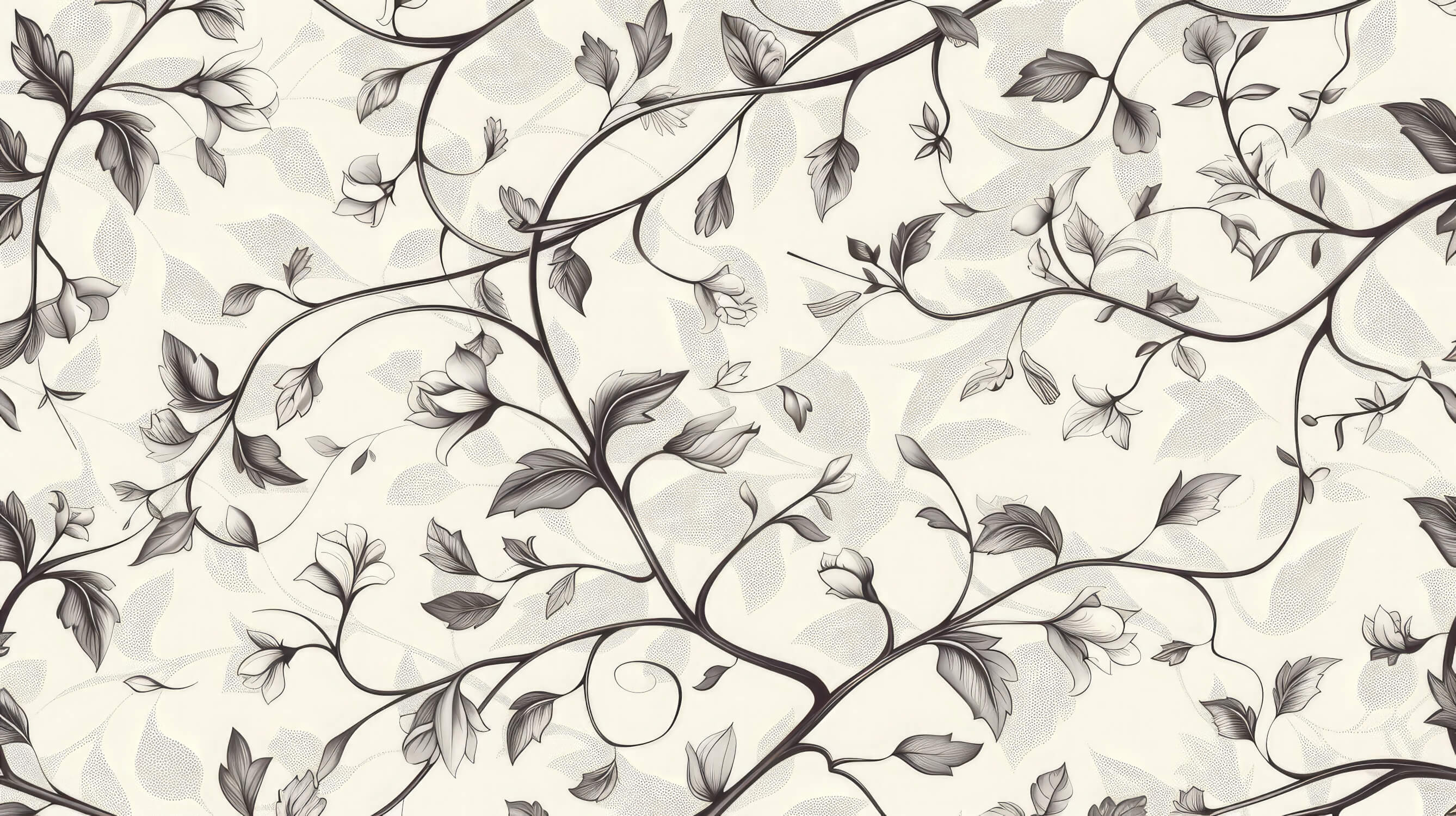 Papier Peint Toile De Jouy Motif À Fleurs