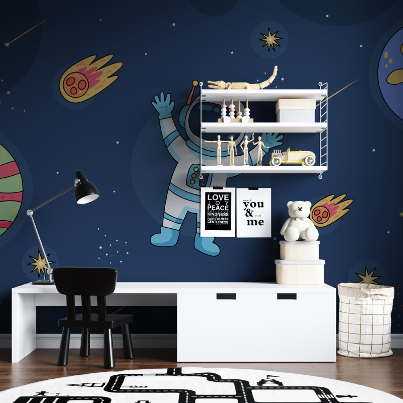 Papier peint espace chambre gar...te tapisserie chambre ados