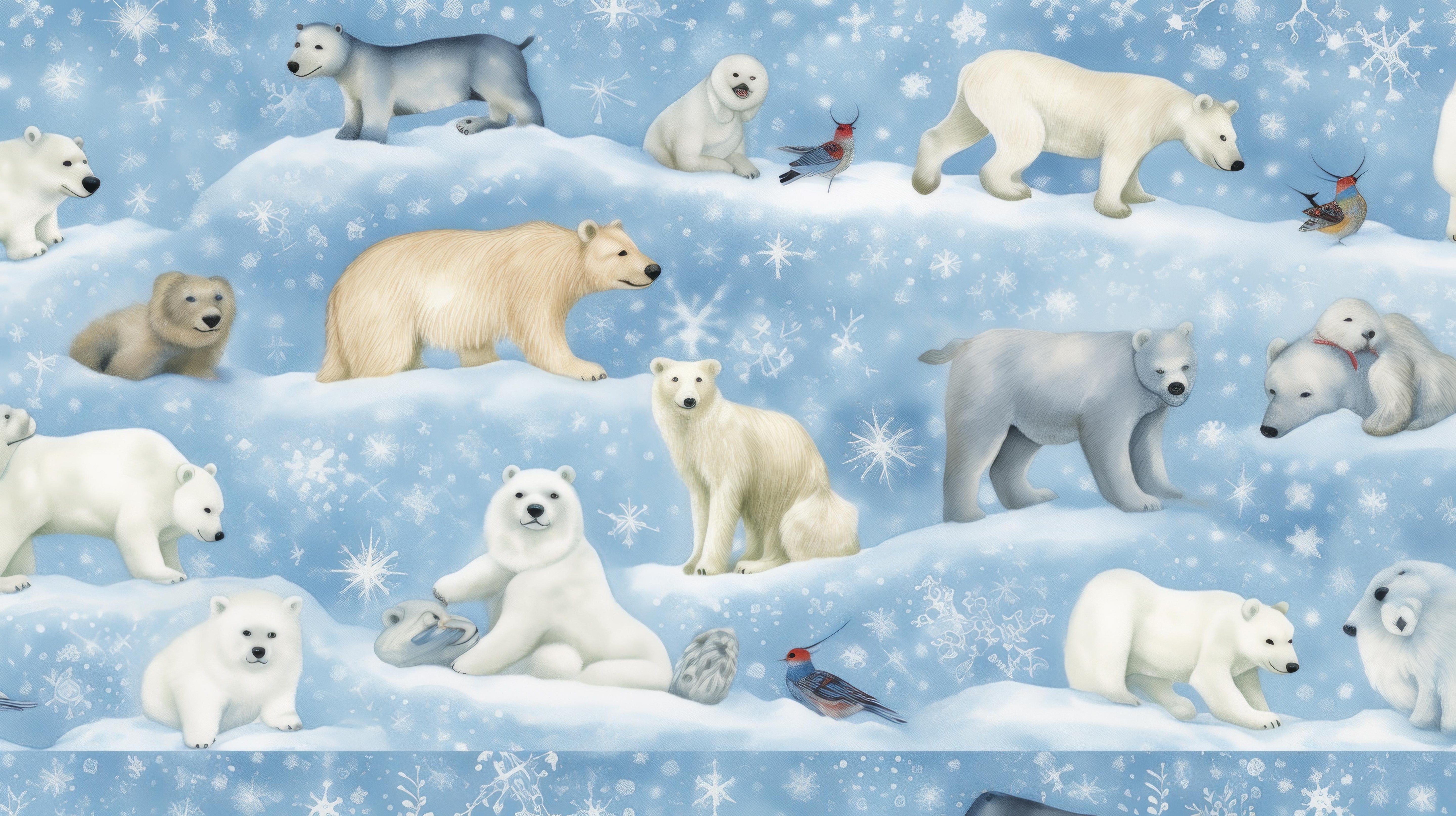 Papier Peint Bébé Ours Polaire