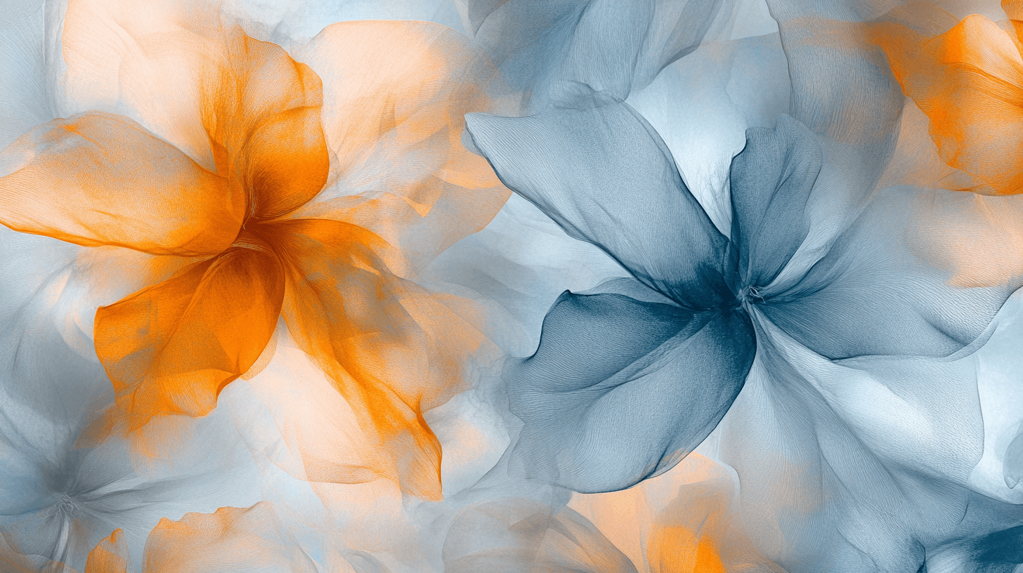 Papier Peint Aquarelle Fleurs Translucides