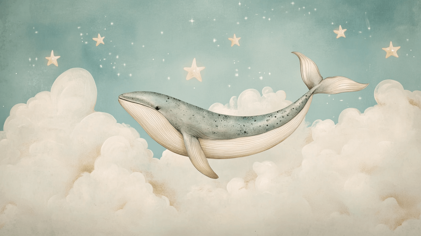 Papier Peint Baleine Et Nuages