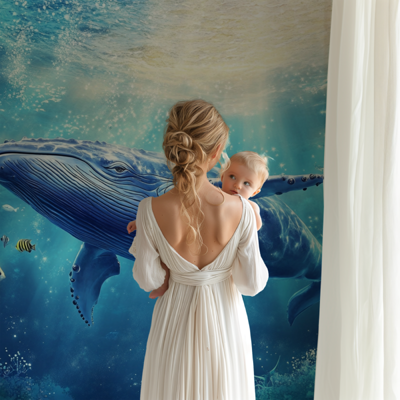 Papier peint marin bebe mer bb123