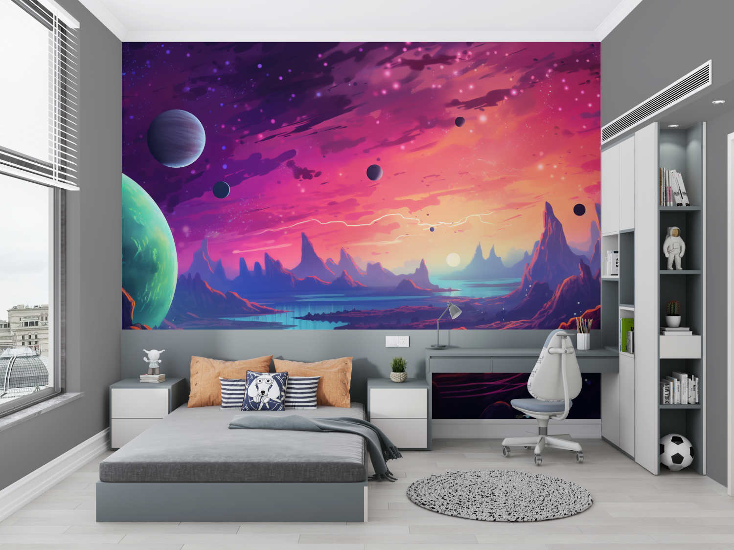 Papier peint xxl espace ados chambre petit