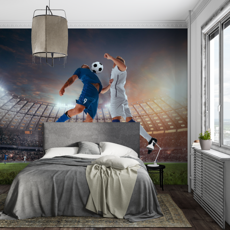 Papier peint joueurs de foot piece ados