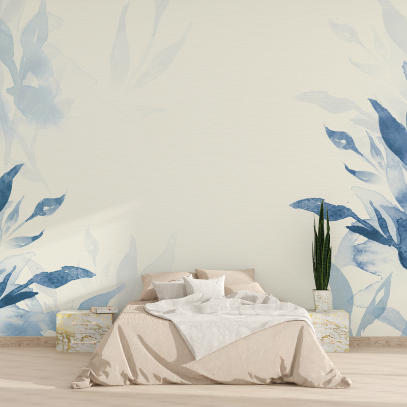 Papier peint aquarelle tendance chambre tapisserie 2025