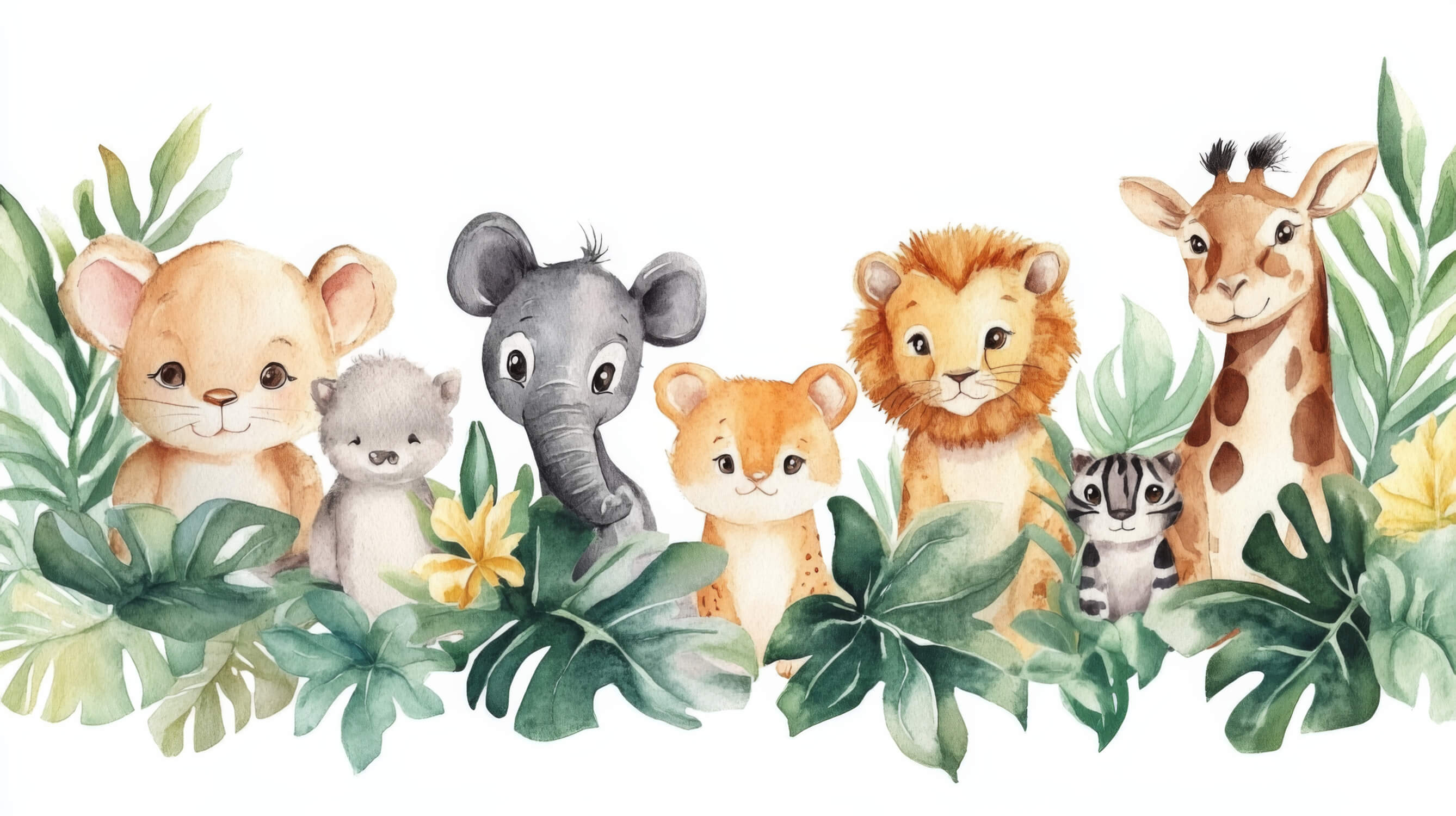 Papier Peint Lion Pastel Et Amis