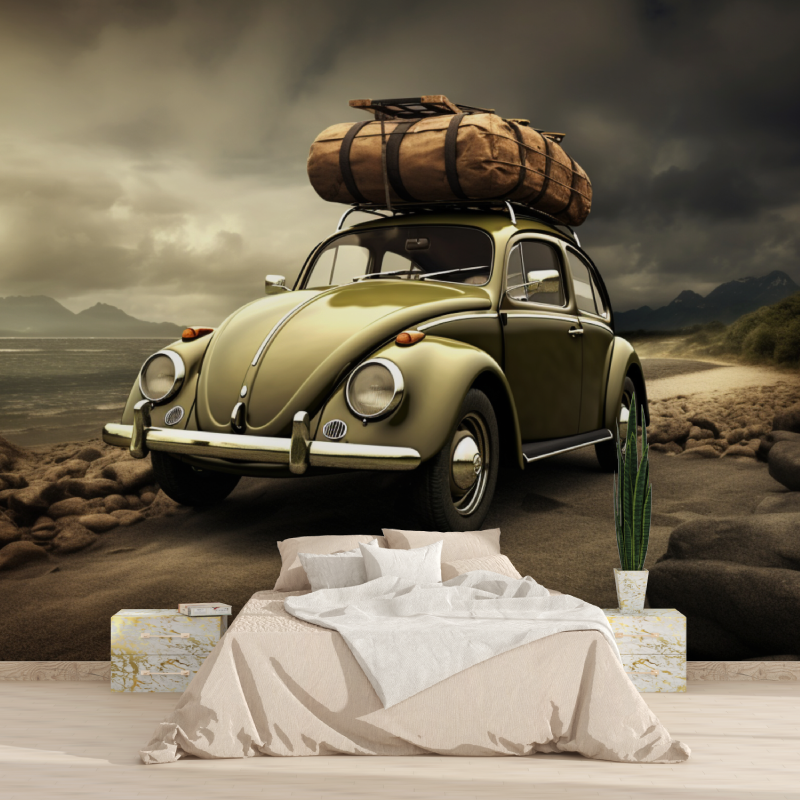 Papier peint panoramique voiture coccinelle 1815
