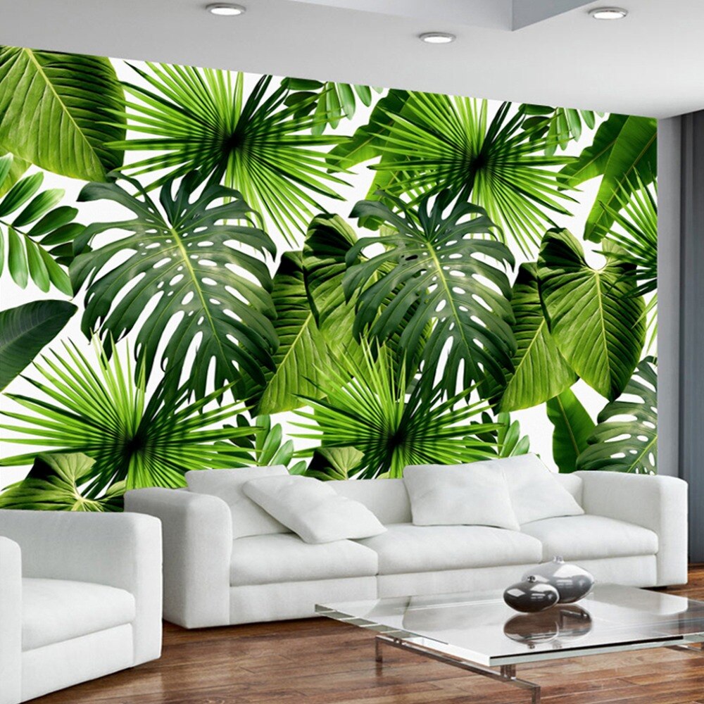 Papier Peint Feuillage Vert