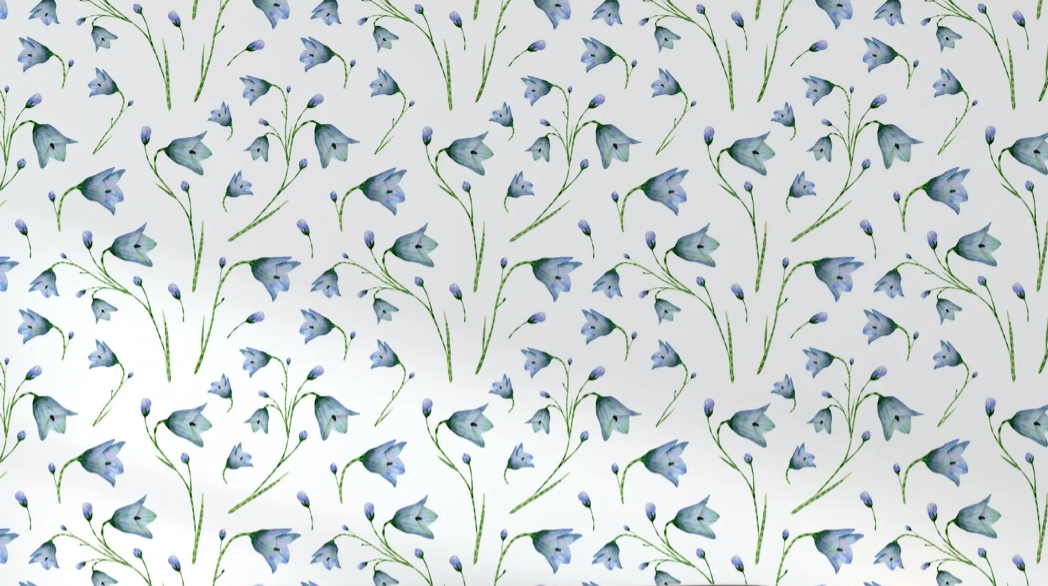 Marineblauw en wit behang