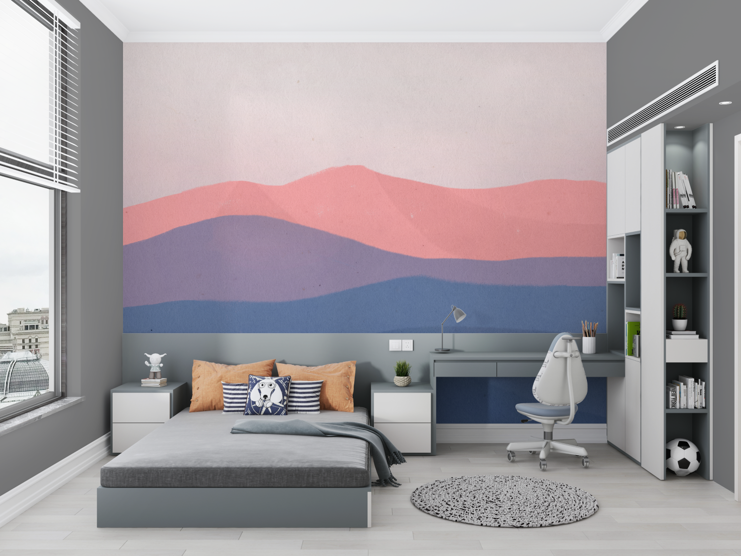 Papier Peint Graphique Ado - chambre de garçon