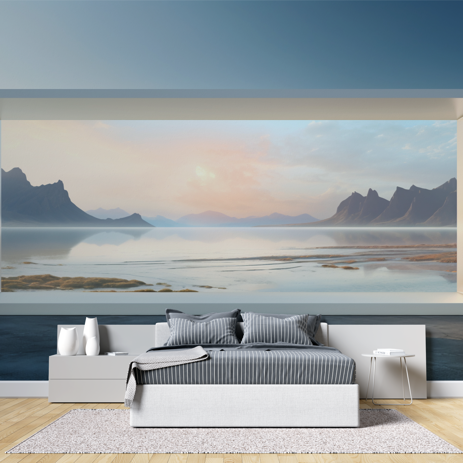 Papier Peint Trompe L'Oeil Paysage - tendance 2024