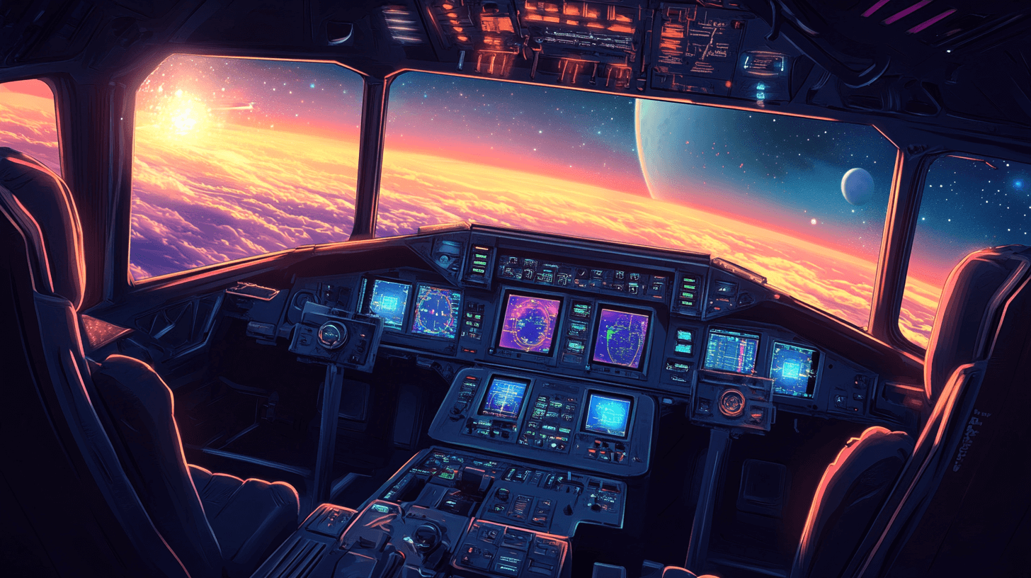 Papier Peint Cockpit Vaisseau