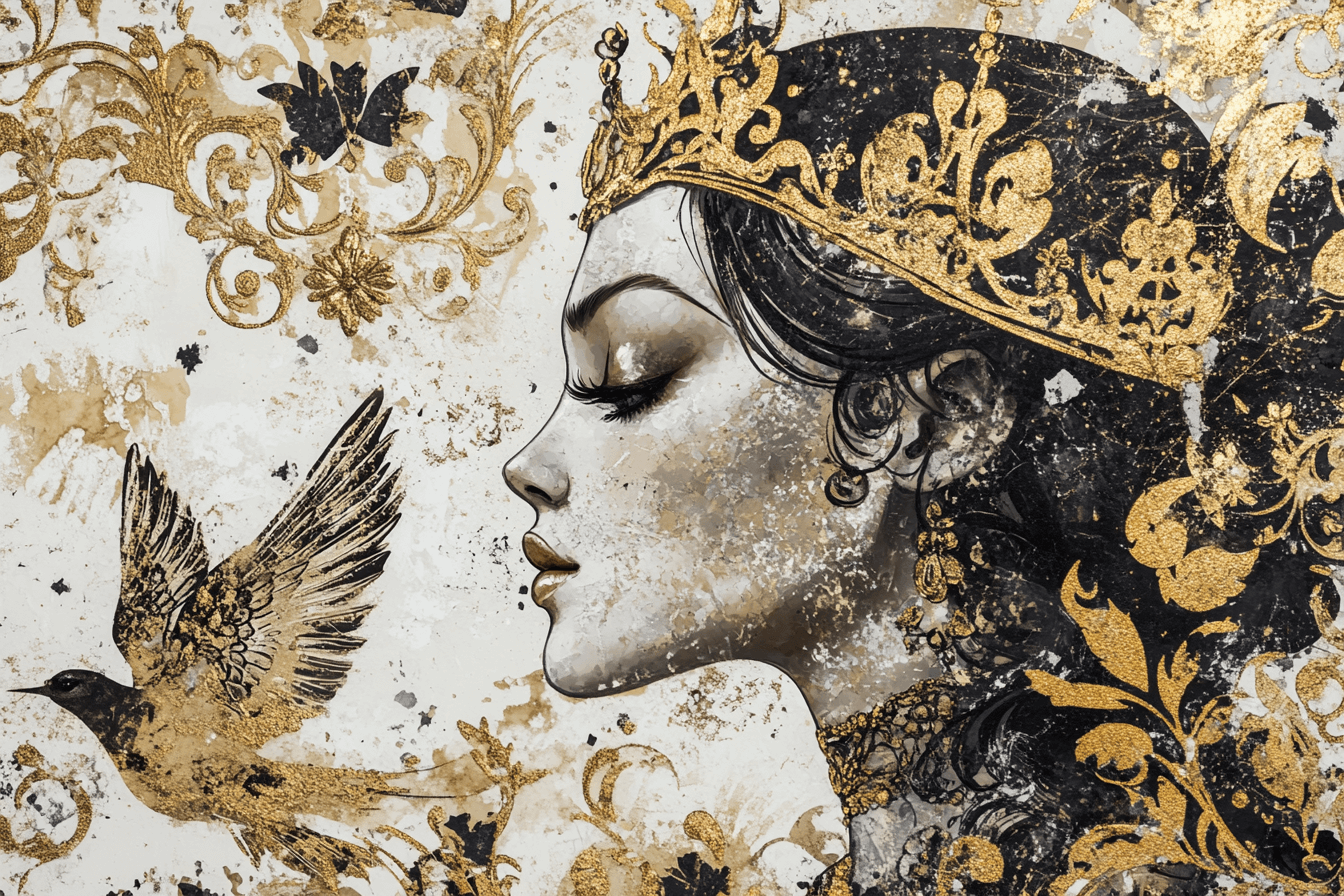 Papier Peint Princesse Dorée