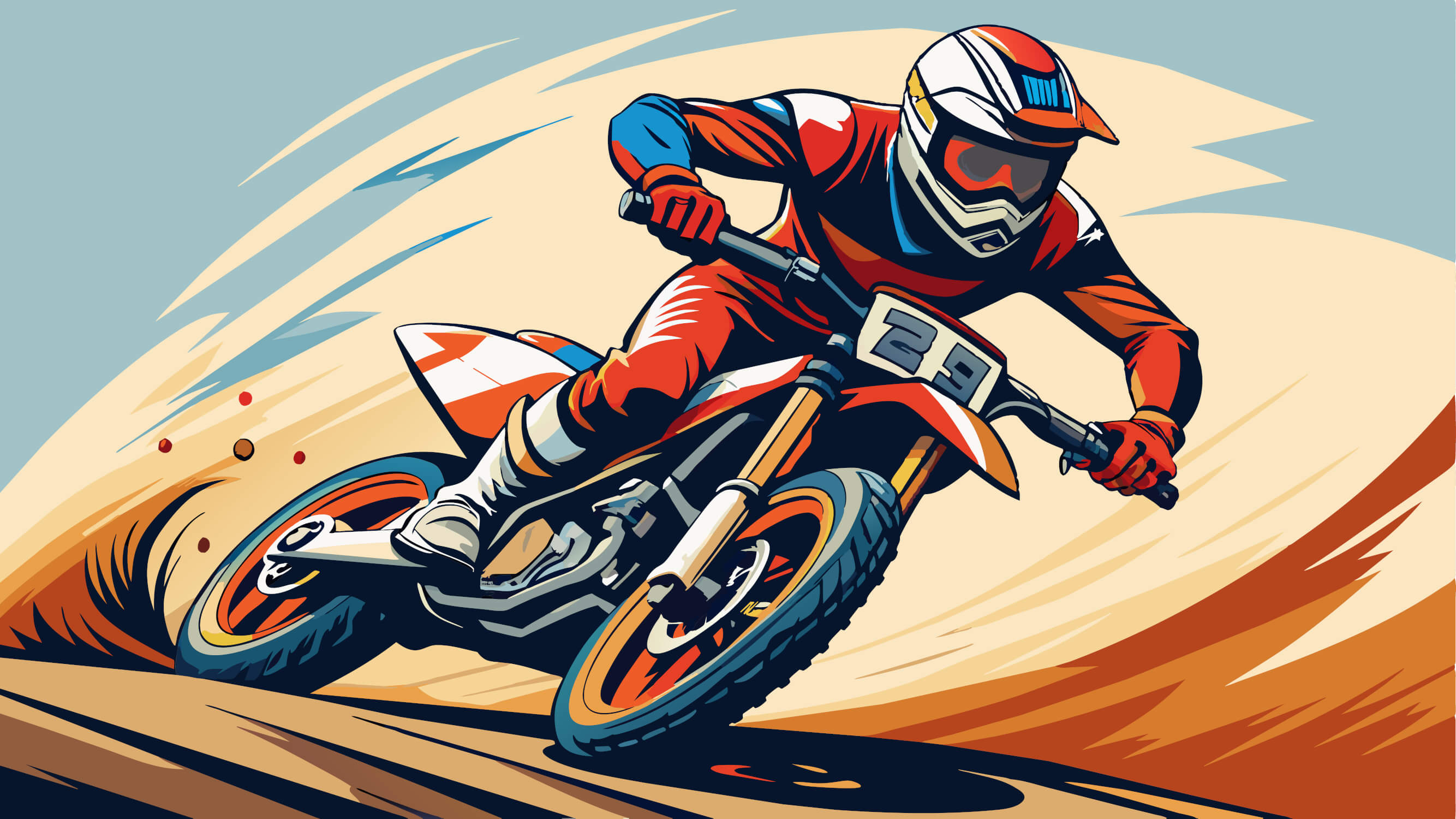 Papier Peint Dessin Moto