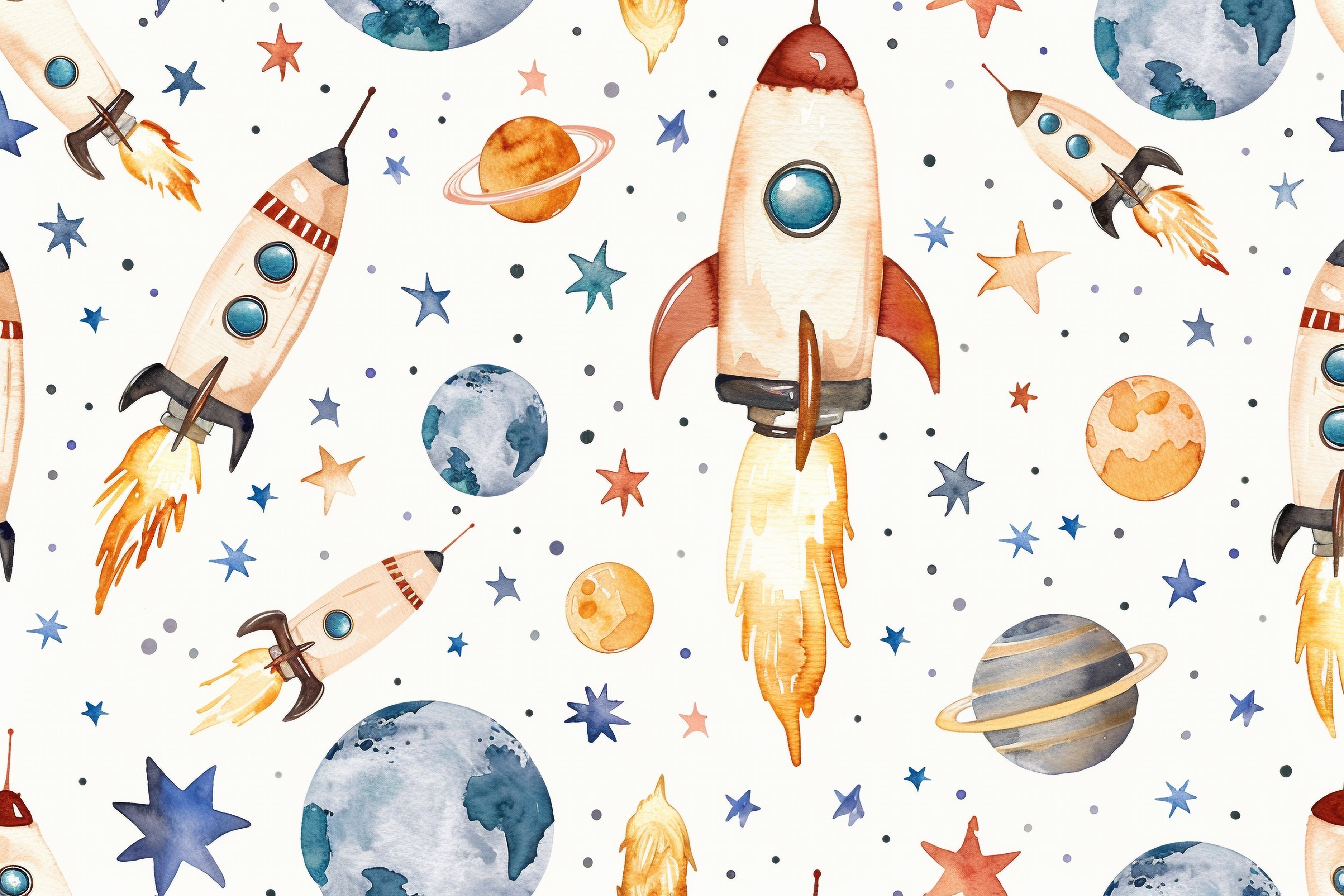 Papier peint bébé Explorateurs de l'espace