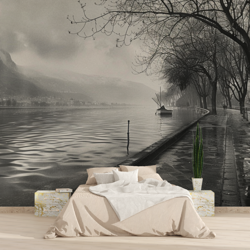 Papier peint panoramique lac dannecy tapisserie 2025