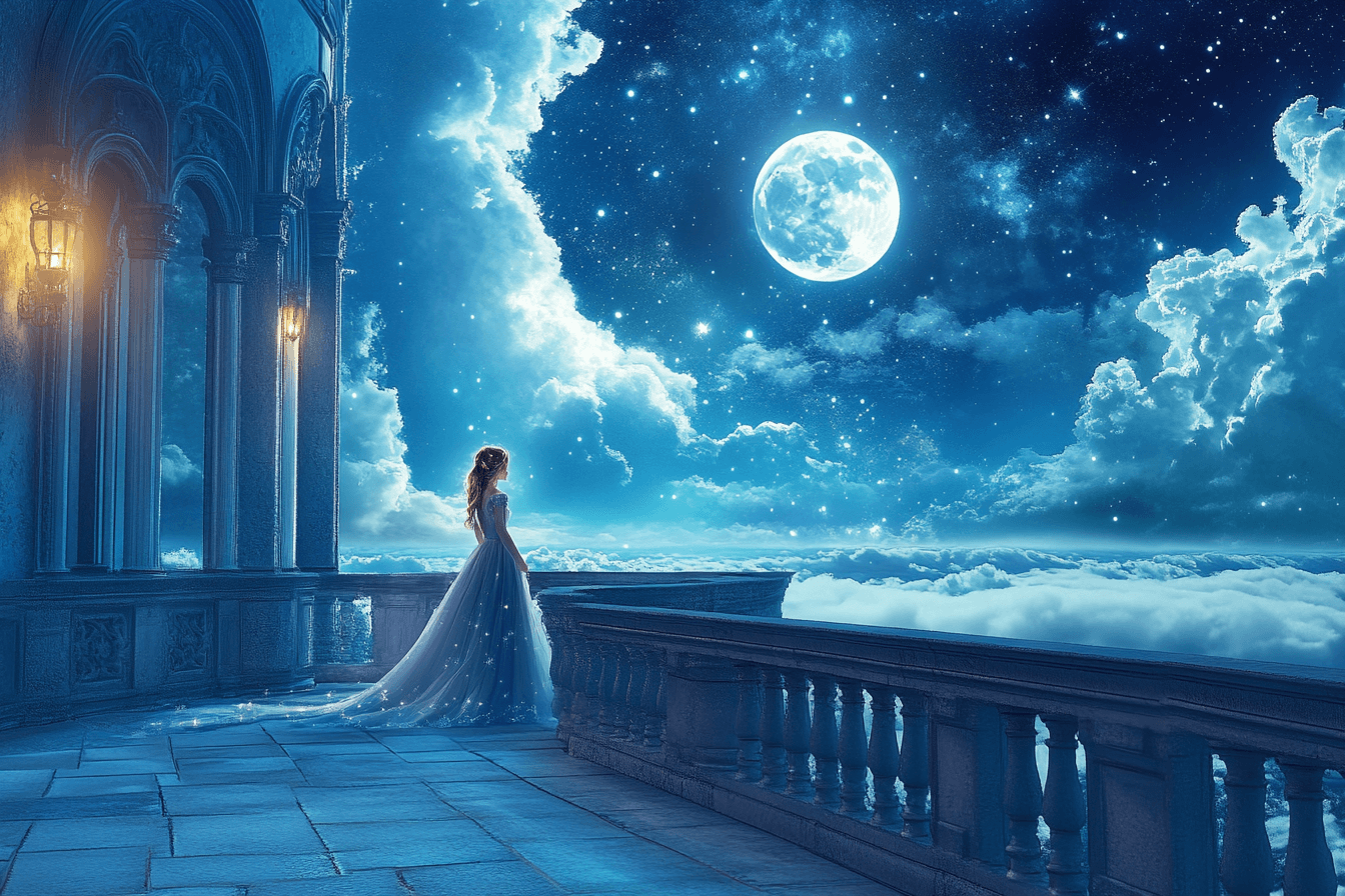 Papier Peint Princesse Nuit Magique