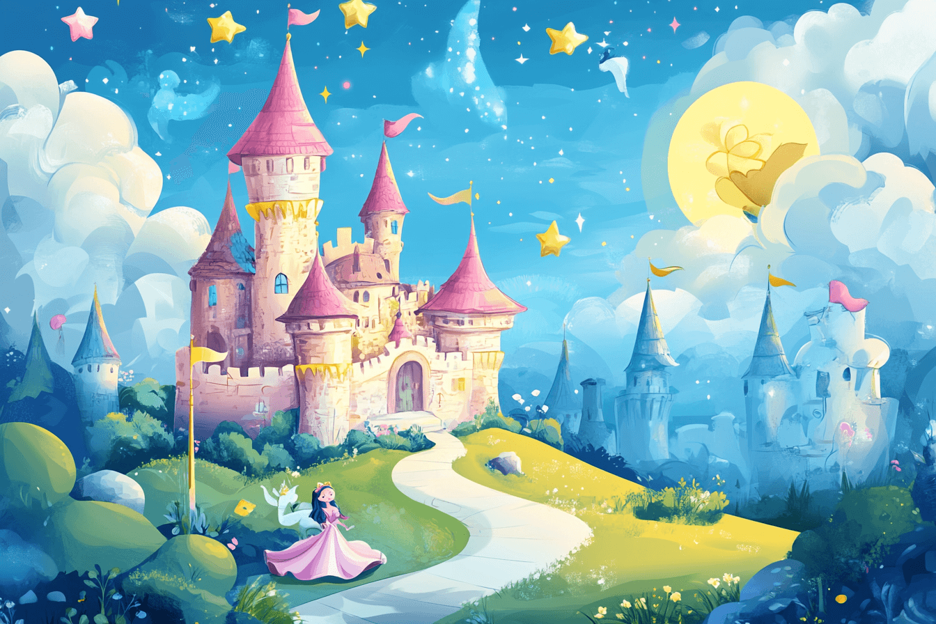 Papier Peint Princesse Univers Magique