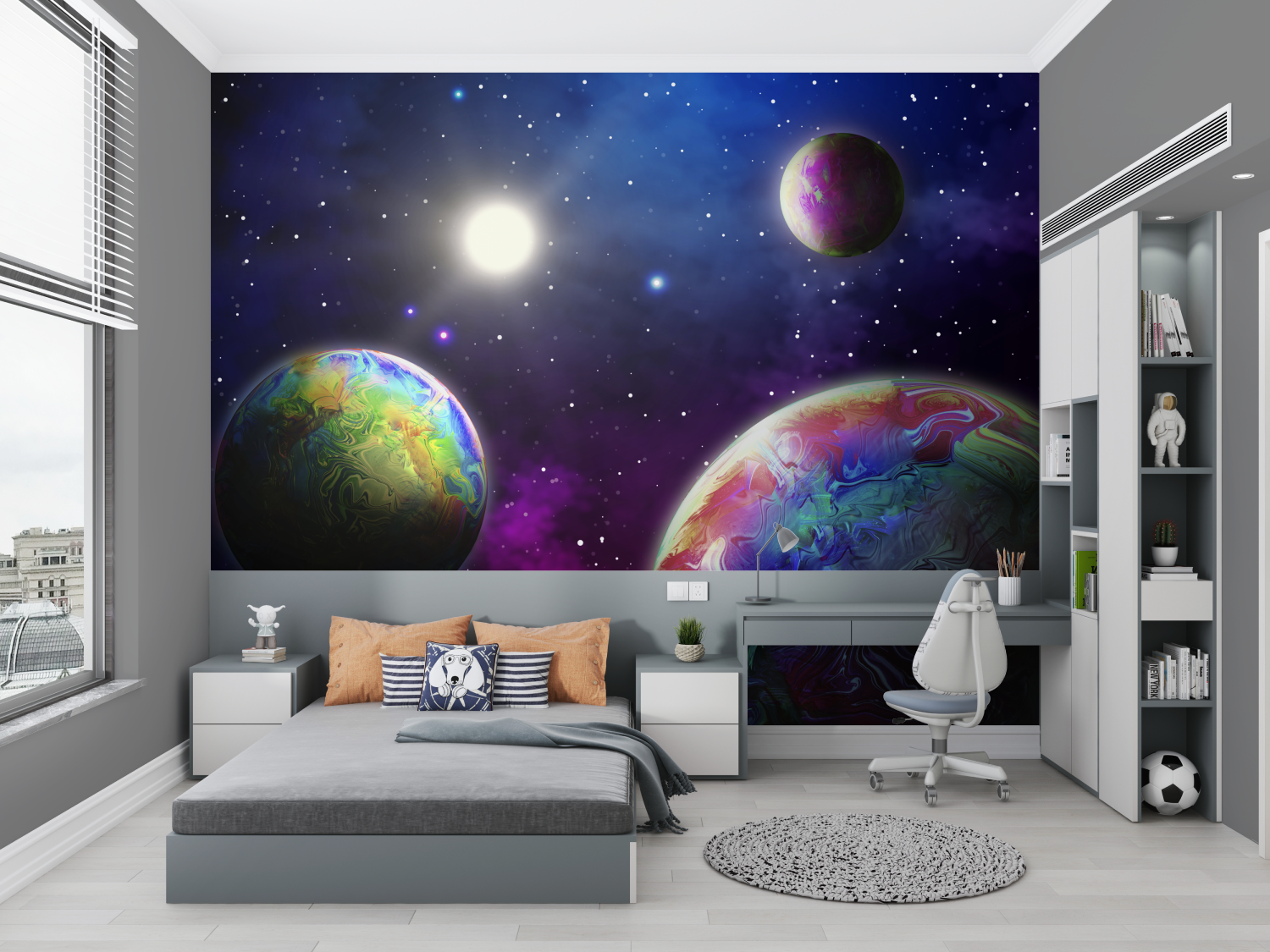 Papier peint 3 de lespace chambre petit
