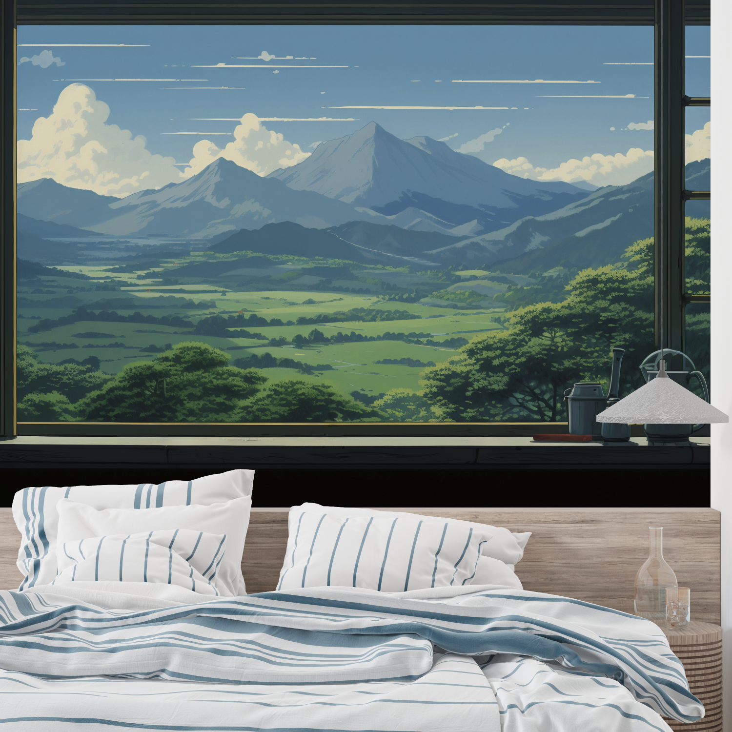 Papier Peint Fenetre Trompe L Oeil - leroy merlin