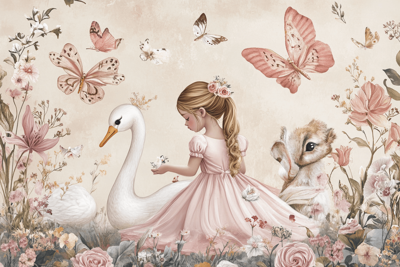 Papier Peint Princesse Et ses Amis