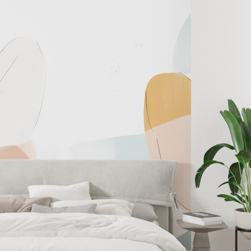 Papier peint aquarelle minimaliste tapisserie tendance
