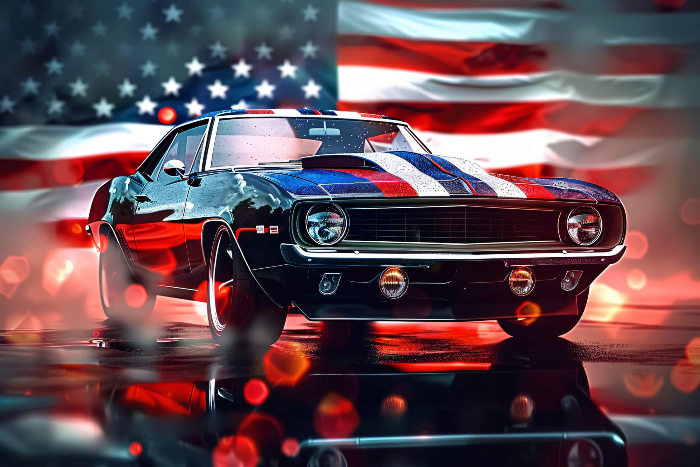 Papier Peint Voiture Americaine