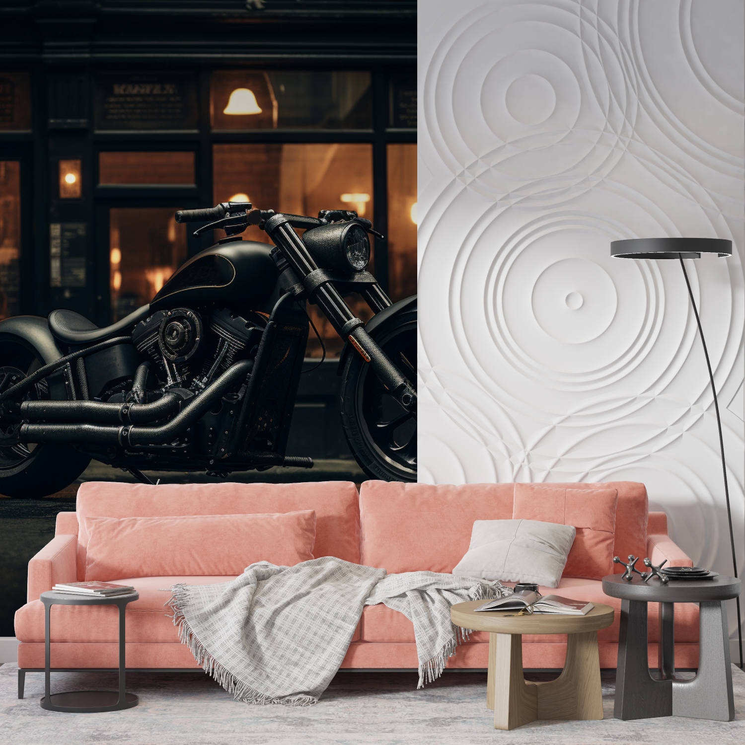 Papier peint panoramique roadster mur
