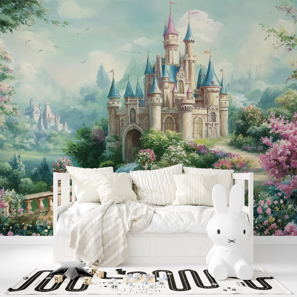 Papier peint princesse disney magique tapisserie fille