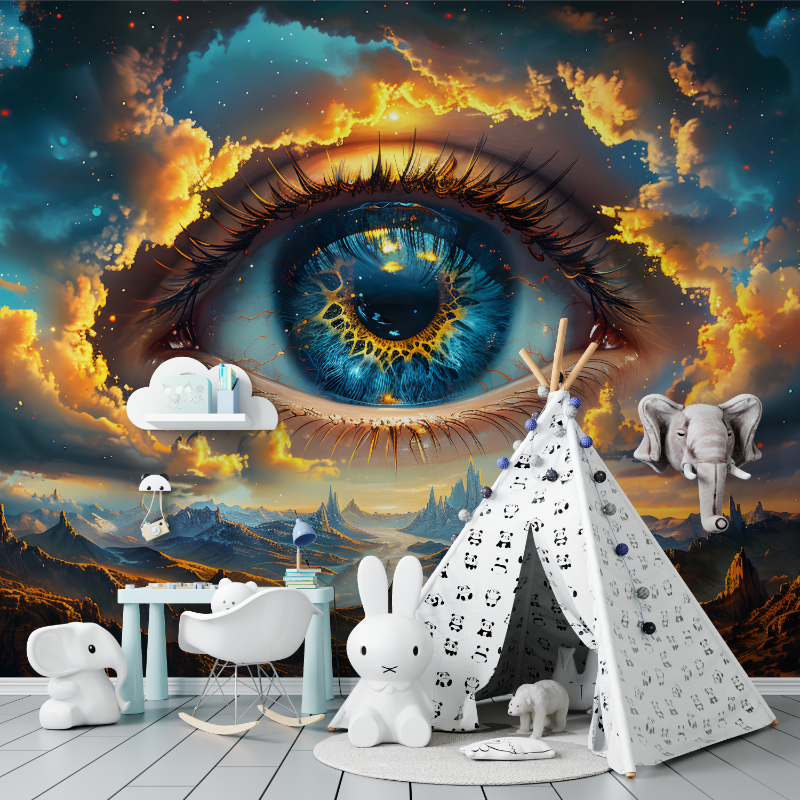 Papier peint salon 3d espace tapisserie murs