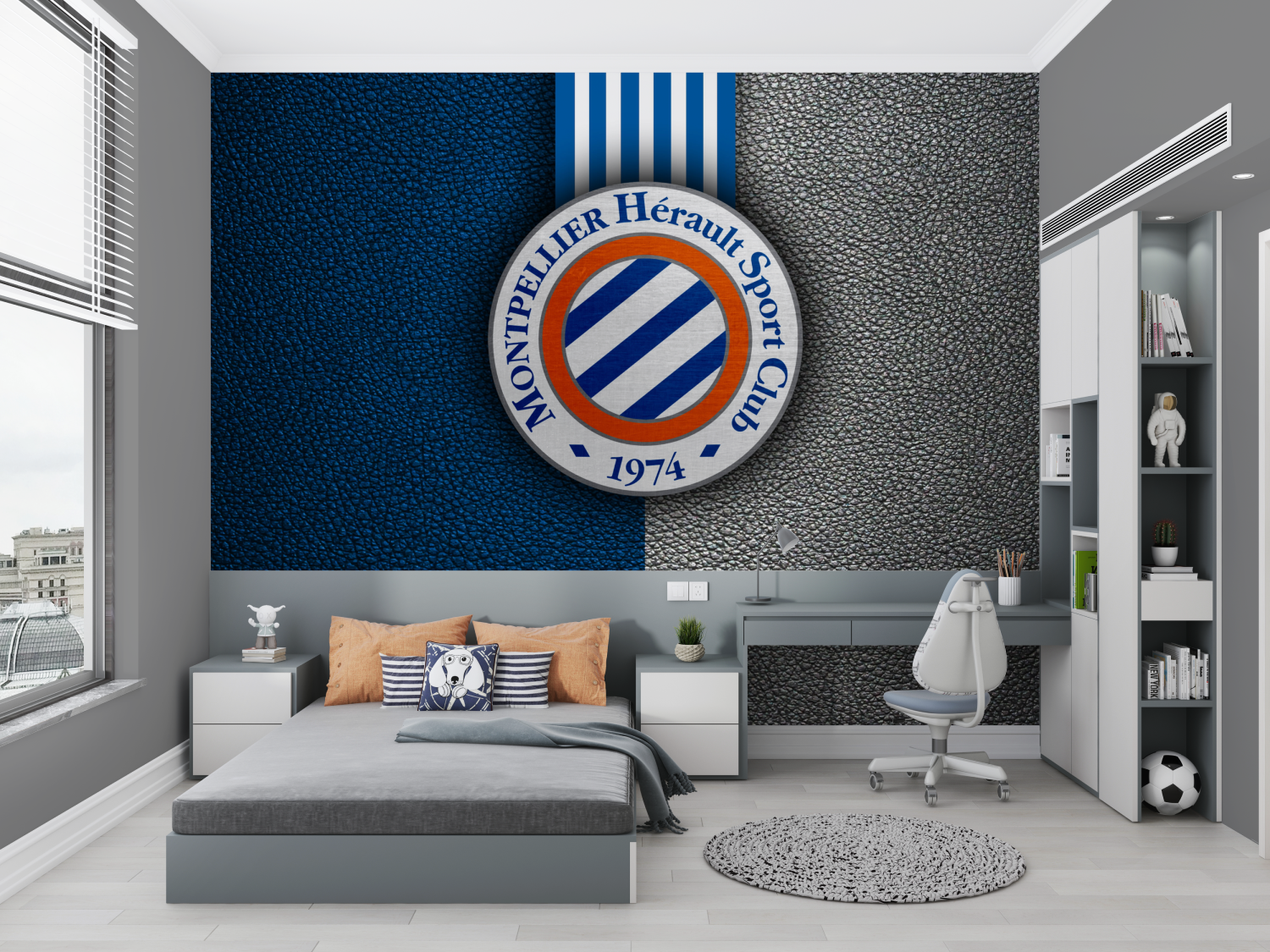 Papier peint chambre ado deco c... montpellier chambre petit
