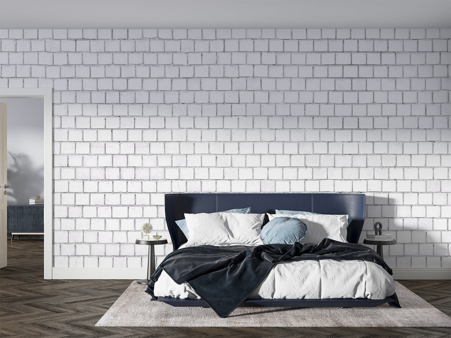 Brique Blanche Papier Peint