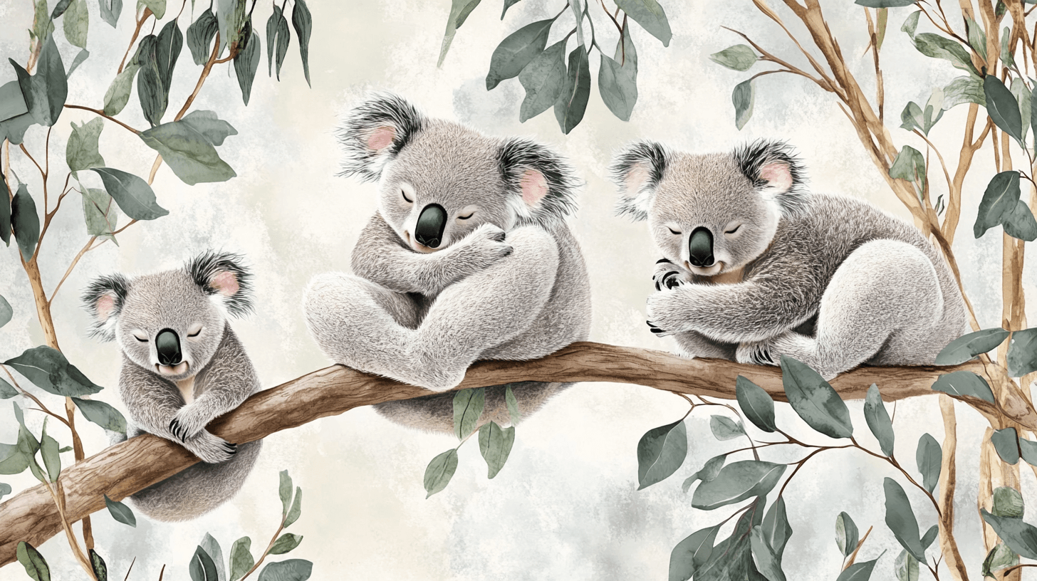 Papier Peint Koala Qui Fait Dodo