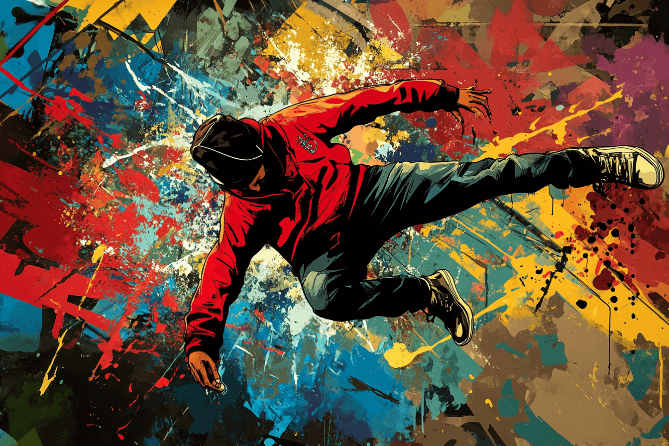 Papier Peint Hip Hop Explosion Graffiti