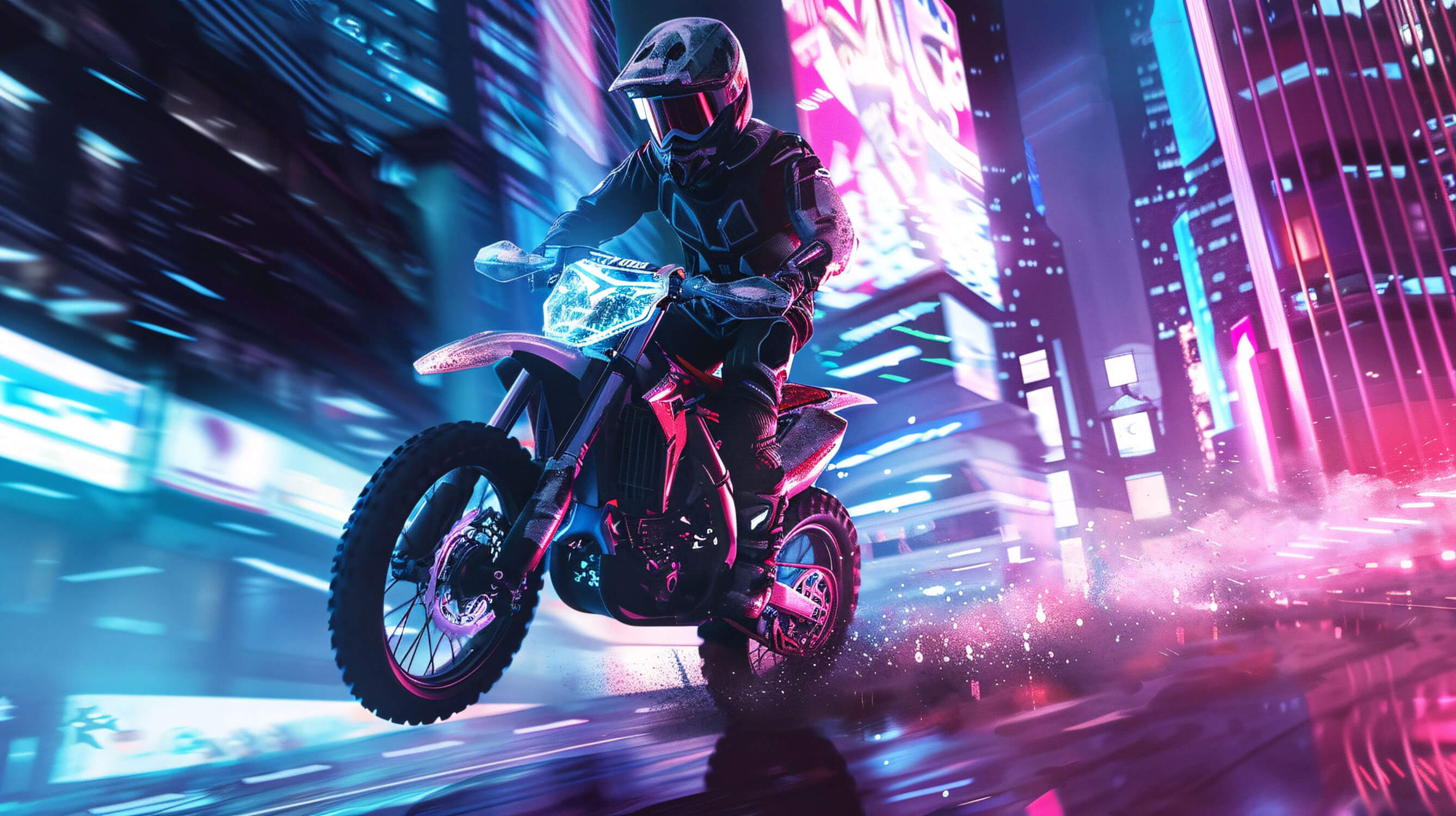 Papier Peint Motocross Led