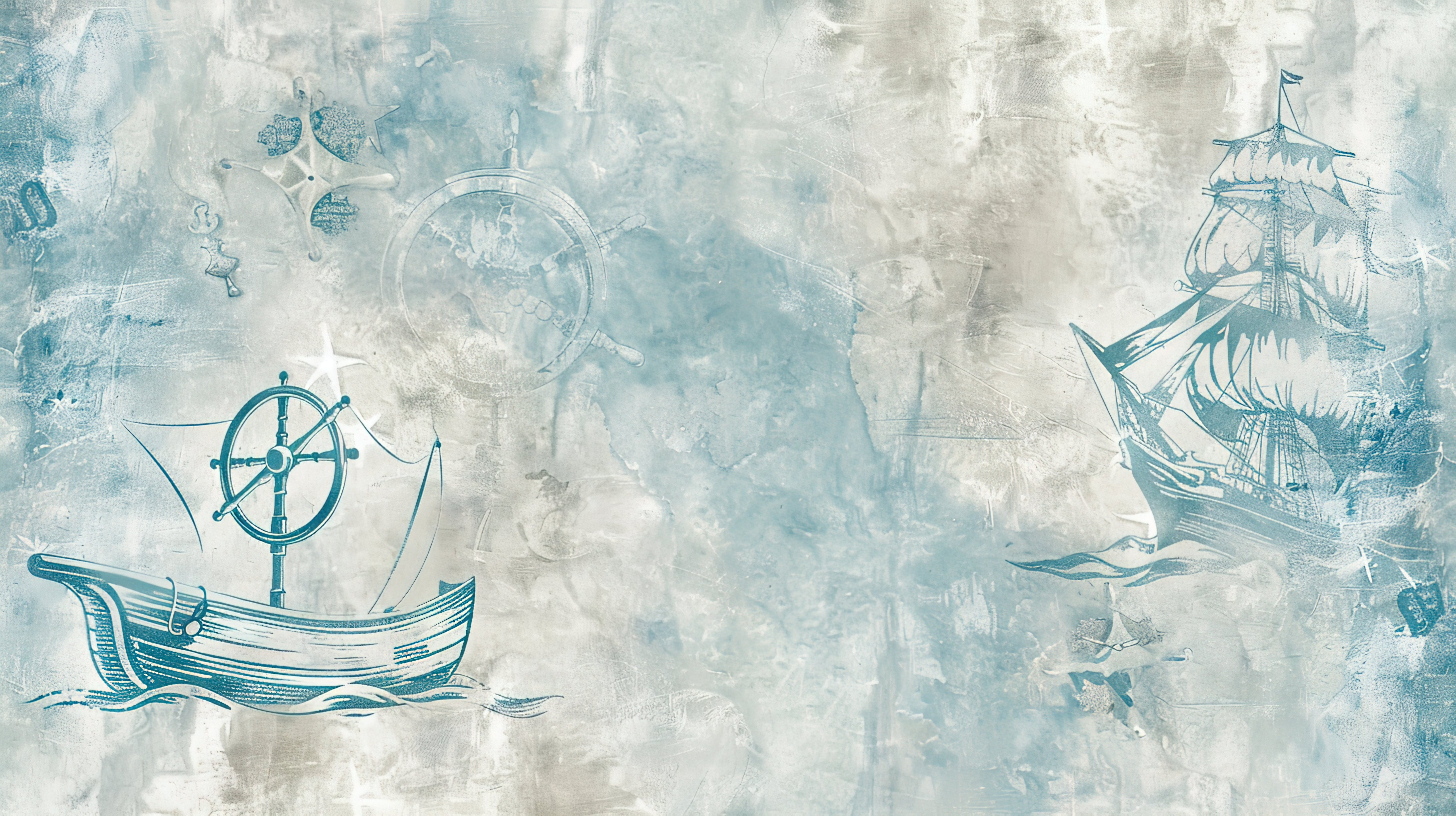 Papier peint bébé vintage nautique